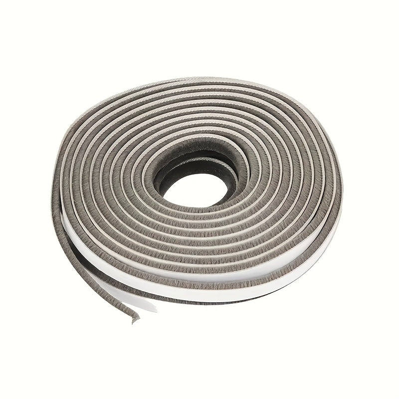 1pc Polyester Door and Window Seal Strip, 33-inch Self-Adhesive Anti-Collision Seam Sticker, Windproof Insulation, Soundproofing, for Sliding Door, Glass Door, Security Door, Cupboard - Multifunctional Accessory