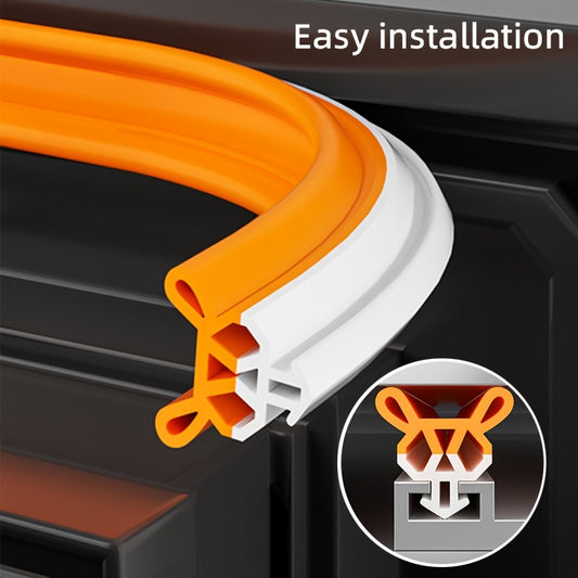 1pc Window Sealing Strip, Slot Type Sealing Strip, Length 400cm\u002F157.48inch, Suitable For Sliding Windows And Doors
